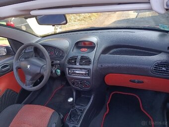 Peugeot 206 cc 1.6 -80kw,cabrio,rok2003,stk,top - 15