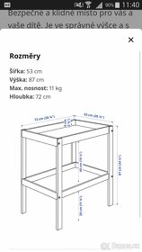 Přebalovací stůl SNIGLAR (buk/bílá) IKEA - 15