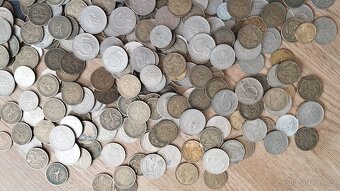 2kg československé mince, 445ks  konvolut minci - 15