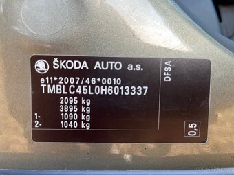 Škoda YETI 2.0 TDI 4x4 TAŽNÉ 6 st. ČR - 15