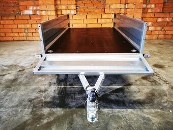 Sklopný přívěsný vozík 2x 750 kg - 236x129x40 cm - 15