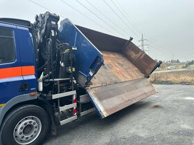 DAF CF 85.360 4x2,dvoustranný sklápěč s hydraulickou rukou - 15