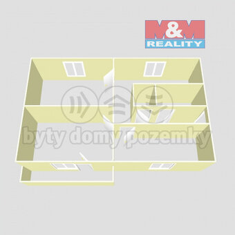 Prodej bytu 3+1, 65 m², Chomutov, ul. Purkyňova - 15