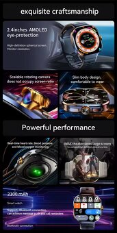 Nové SmartWatch Android WiFi 5G 8GB/128GB NFC GPS AMOLED - 15