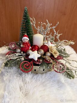 Vánoční dekorace, adventní svicny - 15