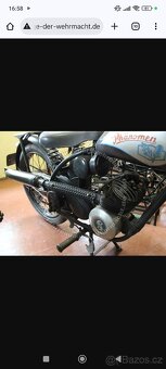 Přední vidlice NSU 125 ZDB originální stav včetně barvy - 15