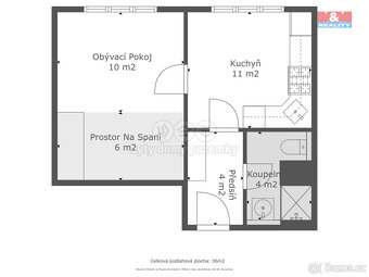 Prodej bytu 1+1, 35 m², Rokycany, ul. Pod Ohradou - 15