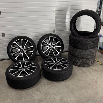 Alu kola Mercedes 225/45 R18, Letní+zimní Sada - 15