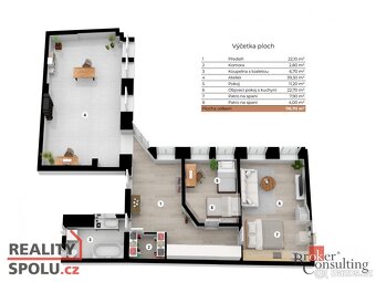 Prodej, byty/3+kk, 105 m2, Jungmannova 25/13, Nové Město, 11 - 15
