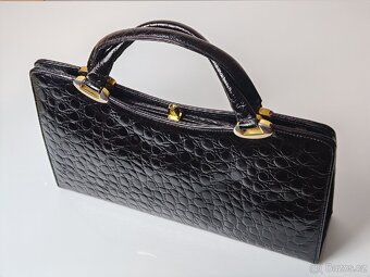 Vintage kožená kabelka - 15