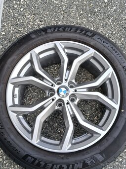 Pěkná orig alu kola BMW X4, X3, Michelin 245/50/19 - 15
