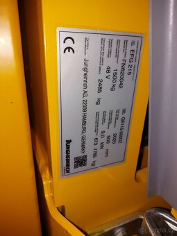 Elektrický tříkolový vozík EFG 215 / záruka - 15