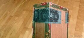 2 ks starodávná dřevěná krabička od doutníků - 15