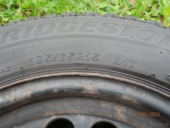 4xObutá zimní sada na ŠKODA OCTAVIA 2  195/65 R15 4x7,2MM - 15