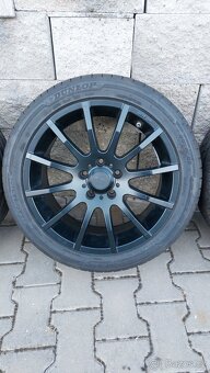 Alu kola 5x112 r17.Černe vw škoda audi Seat - 15