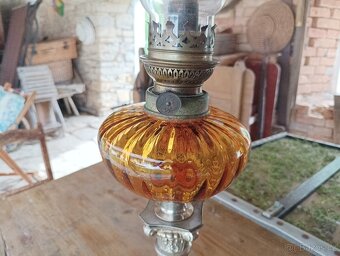 EMPÍROVÁ PETROLEJOVÁ LAMPA FRANCIE 19. STOLETÍ - 15