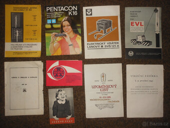 Staré retro prospekty a brožurky - 15