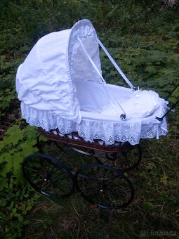 PROUTĚNY KOČAREK S MADEIR. KRAJKOU+ PANENKA ARIES NATAL 33cm - 15