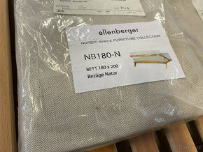 Nová dubová moderní postel Ellenberger - 15
