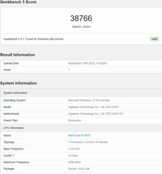 PRODÁNO Intel i7 4770 , RX 570 4GB, 16GB RAM DDR3, 256GB SSD - 15