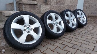 Alu kola 5x112 r17 originál Škoda Octavia II - 15