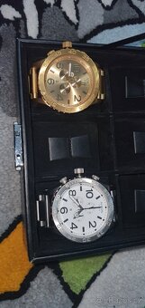 Nixon Zlaté hodinky aj strieborne veľká nad 5cm priemer - 15