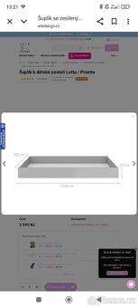 Rostoucí postýlka lotta grey - náhradní díly - 15