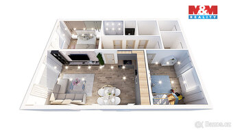 Prodej bytu 3+kk, 86 m² ve výstavbě. Obec Žáky - Štrampouch - 15