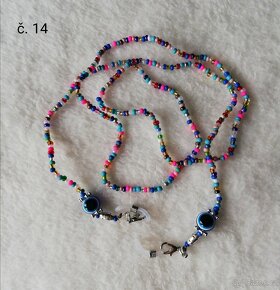 Korálky na brýle a roušky - 15