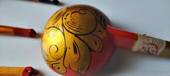 Dřevěné ručně malované lžíce SSSR - 15