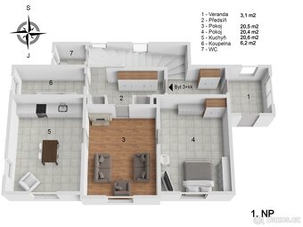 Prostorný dům v Praze Holyni s 3 byty - 15
