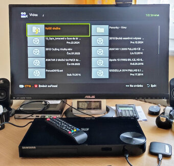 Blu-ray přehrávač SAMSUNG BD-F5500 - velmi dobrý stav - 15