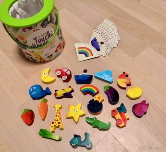 Sada dřevěných hraček a her Vilac vaření zvířátka hodiny - 15