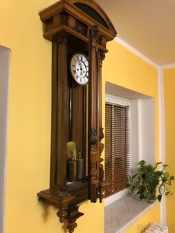 Starožitné hodiny nástěnné pendlovky - 15