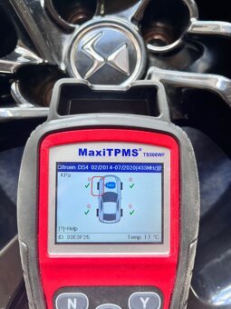 4x108 R17 originál alu Citroën DS4 C4 + senzory tlaku - 15