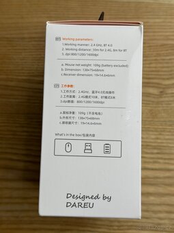 Ergonomická myš Dareu, Bluetooth + USB dongle, NOVÁ - 15