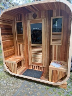Luxusní Fínska sauna z cedru pro 4-6 osob. - 15