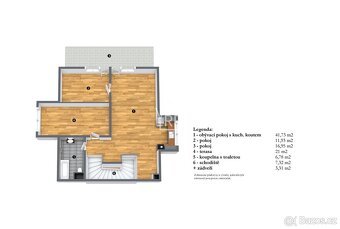 Prodej zánovního bytu 3+kk o výměře 109m2 v ulici Vinořská v - 15
