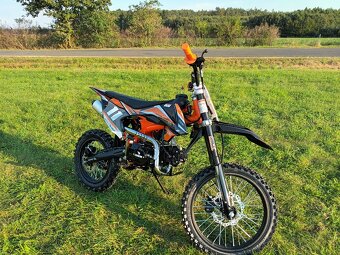 Pitbike Shark E-start 125ccm 17x14 oranžová - 15