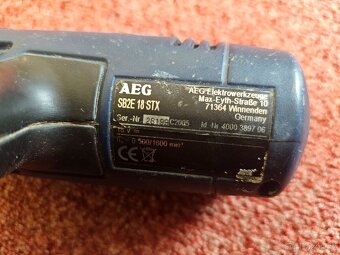 Příklepová Aku vrtačka AEG Lok-Tor 18V za 1 000,-Kč - 15