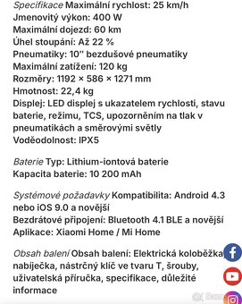 Elektrokoloběžka Xiaomi Scooter 5 Pro Gl - 15