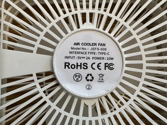 Stolní větrák ventilátor s možností chladivé vodní mlhy NOVÝ - 15