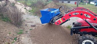 Třídící, kátrovací lopata za malotraktor - 15