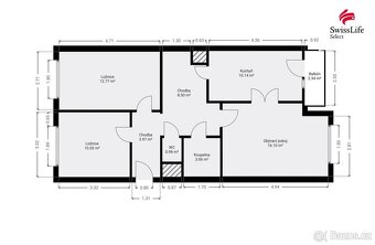 Prodej bytu 3+1 70 m2 Doubravická, Praha - 15
