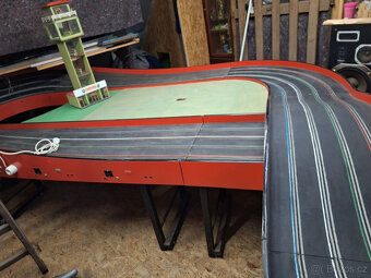 VZÁCNÝ NÁLEZ Vintage Carrera Club - čtyřdráhová dřevěná z - 15