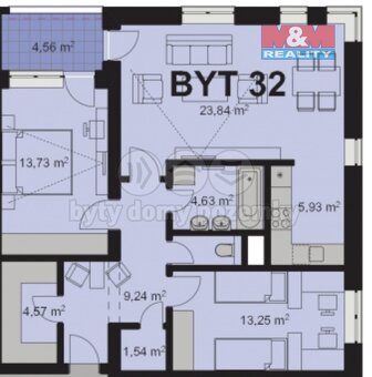 Prodej bytu 3+kk, 84 m², Kvasiny - 15
