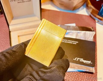 🔥 S.T.Dupont Gatsby, Gold Vertical Lines 18k Zlato - 15