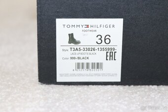 Dívčí kožené kozačky Tommy Hilfiger vel. 36 - 15