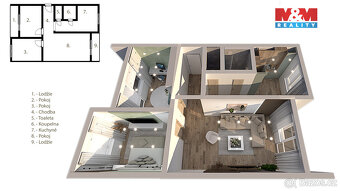 Prodej bytu 3+1, 74 m², Břeclav, ul. U Jánského dvora - 15