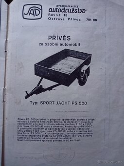 Přívěsný vozík " Sport Jacht PS500A"- STK do 9.10.2029 - 15